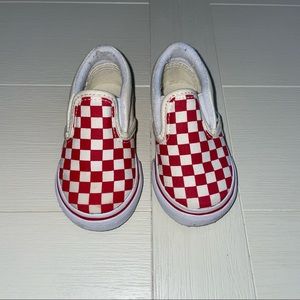 Red Checkered Vans